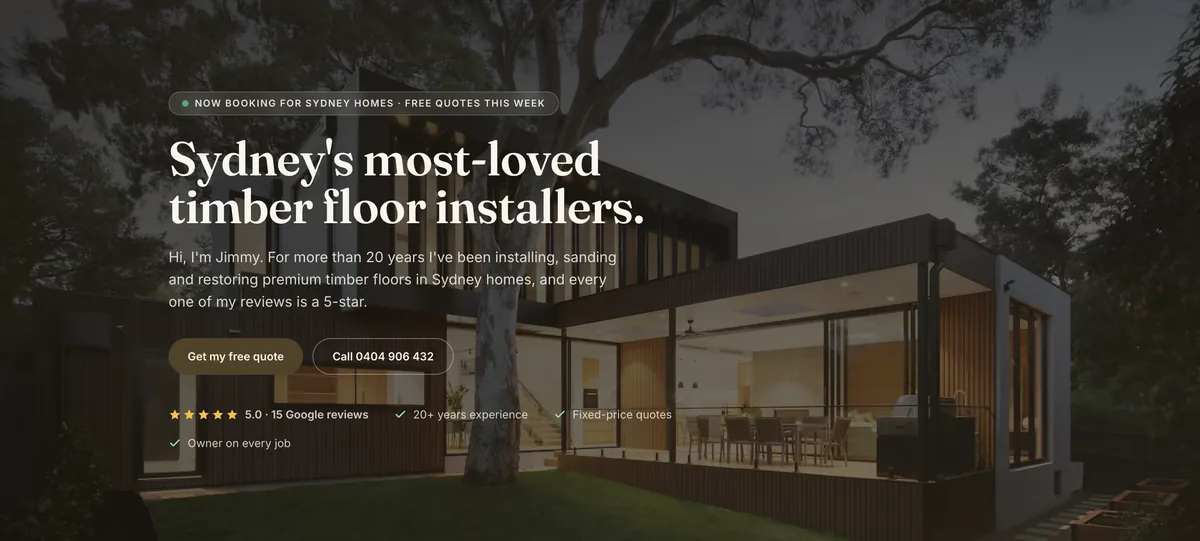 Design Timber Flooring website